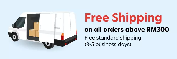 Free Shipping on all orders above RM300